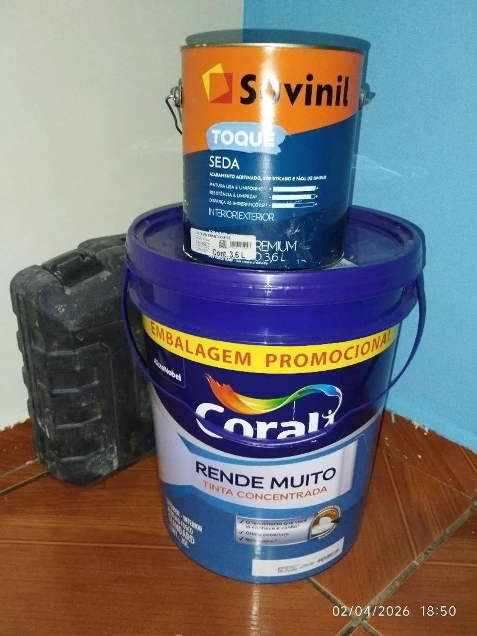 Leve 2 Tintas de Qualidade: Suvinil Toque Seda + Coral Rende Muito