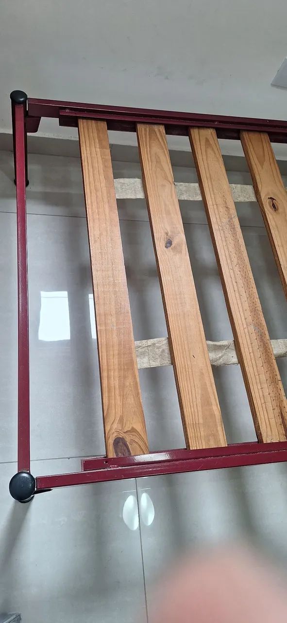 Cama tubular solteiro com colchão - Foto 3
