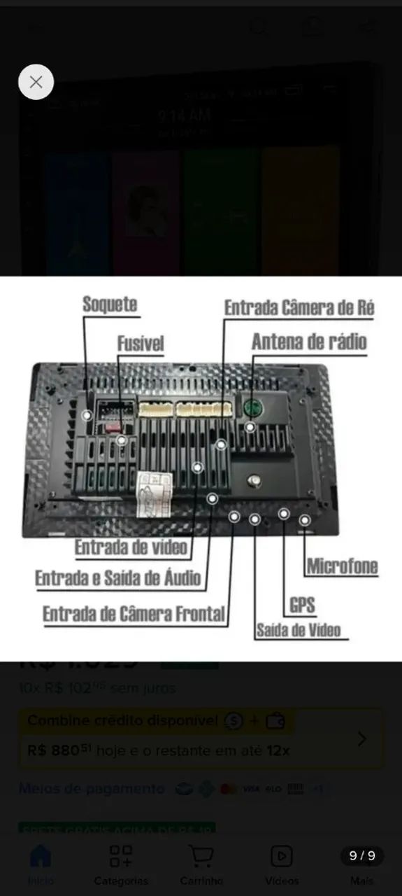 Multimídia 2Din H-TECH  - Foto 2