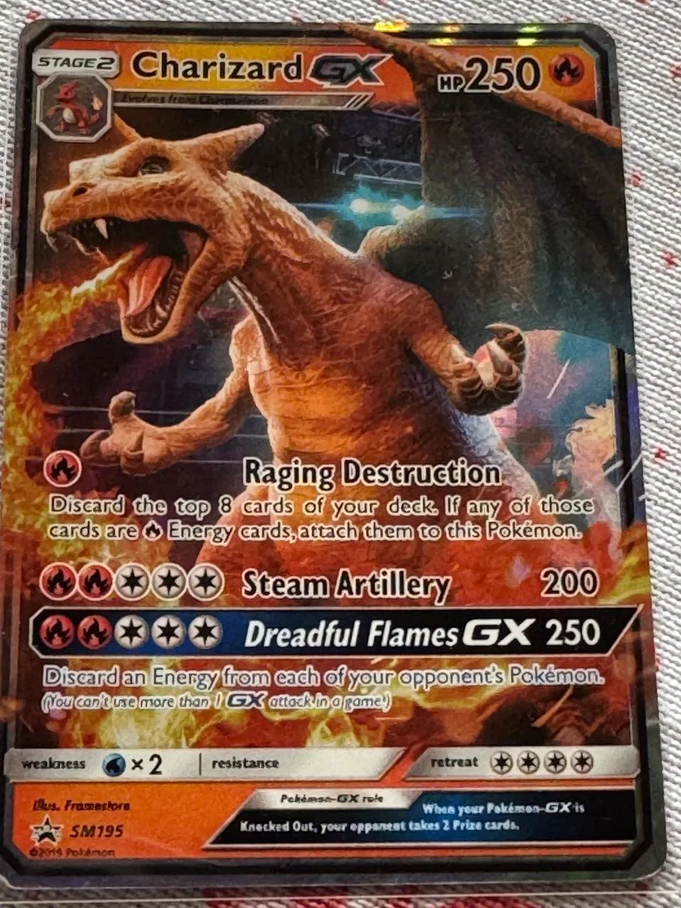 CARTA POKÉMON- CHARIZARD GX Sm 195 - ORIGINAL/INGLÊS - Foto 3