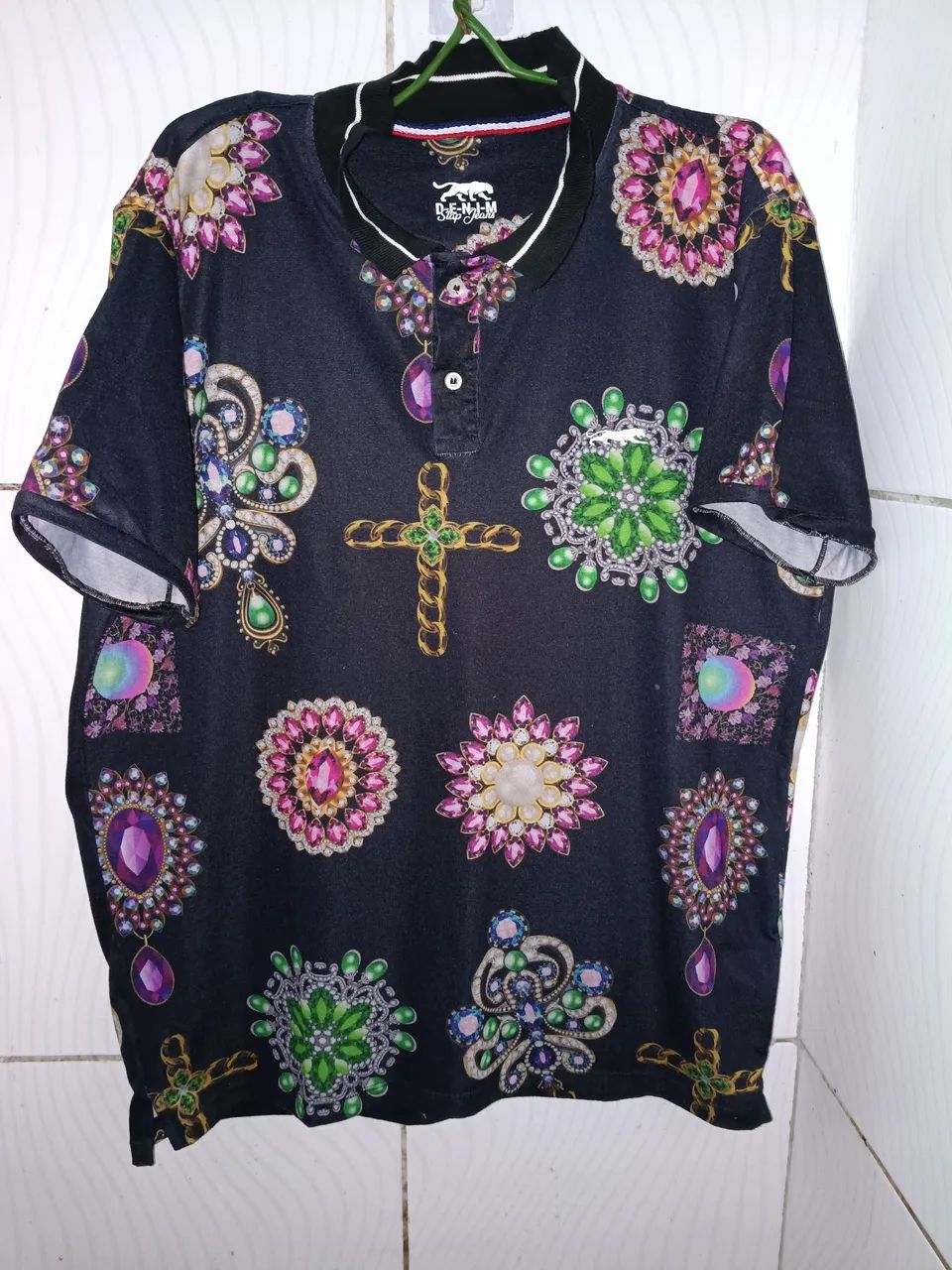 Camisa Denim Slap Jeans Masculina GG - Foto 3