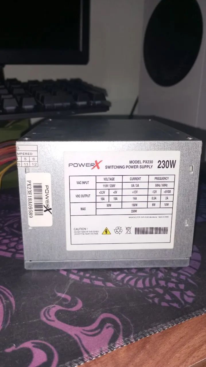 Fonte Power X 230W Usada - Foto 2