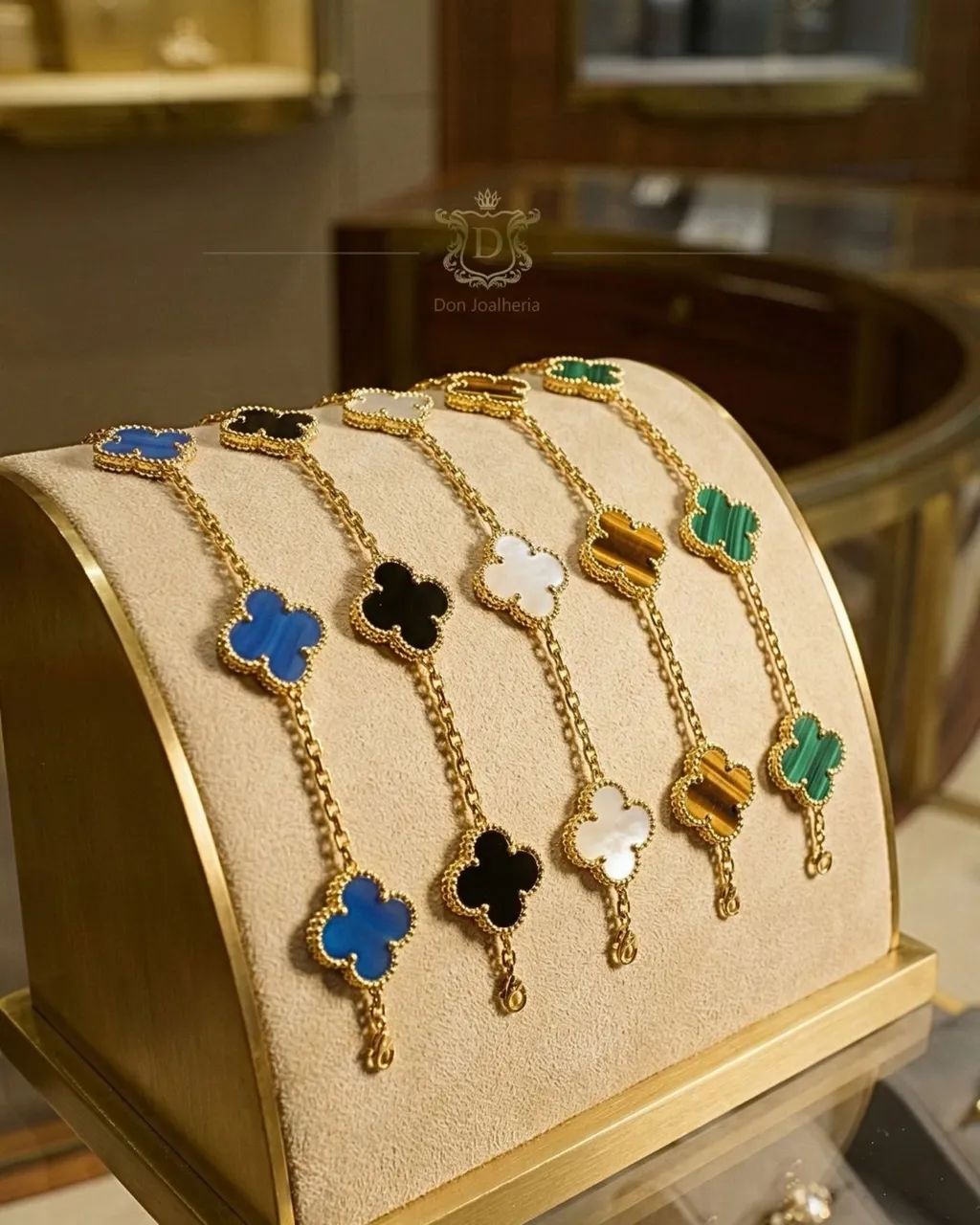 Pulseira inspo van cleef em Ouro 18K 750 - Foto 2