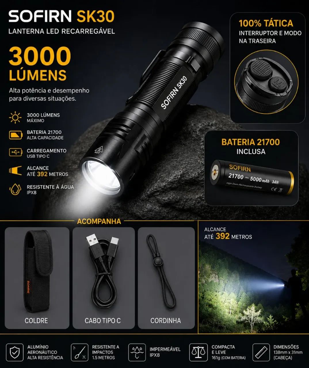 Lanterna Sofirn SK30