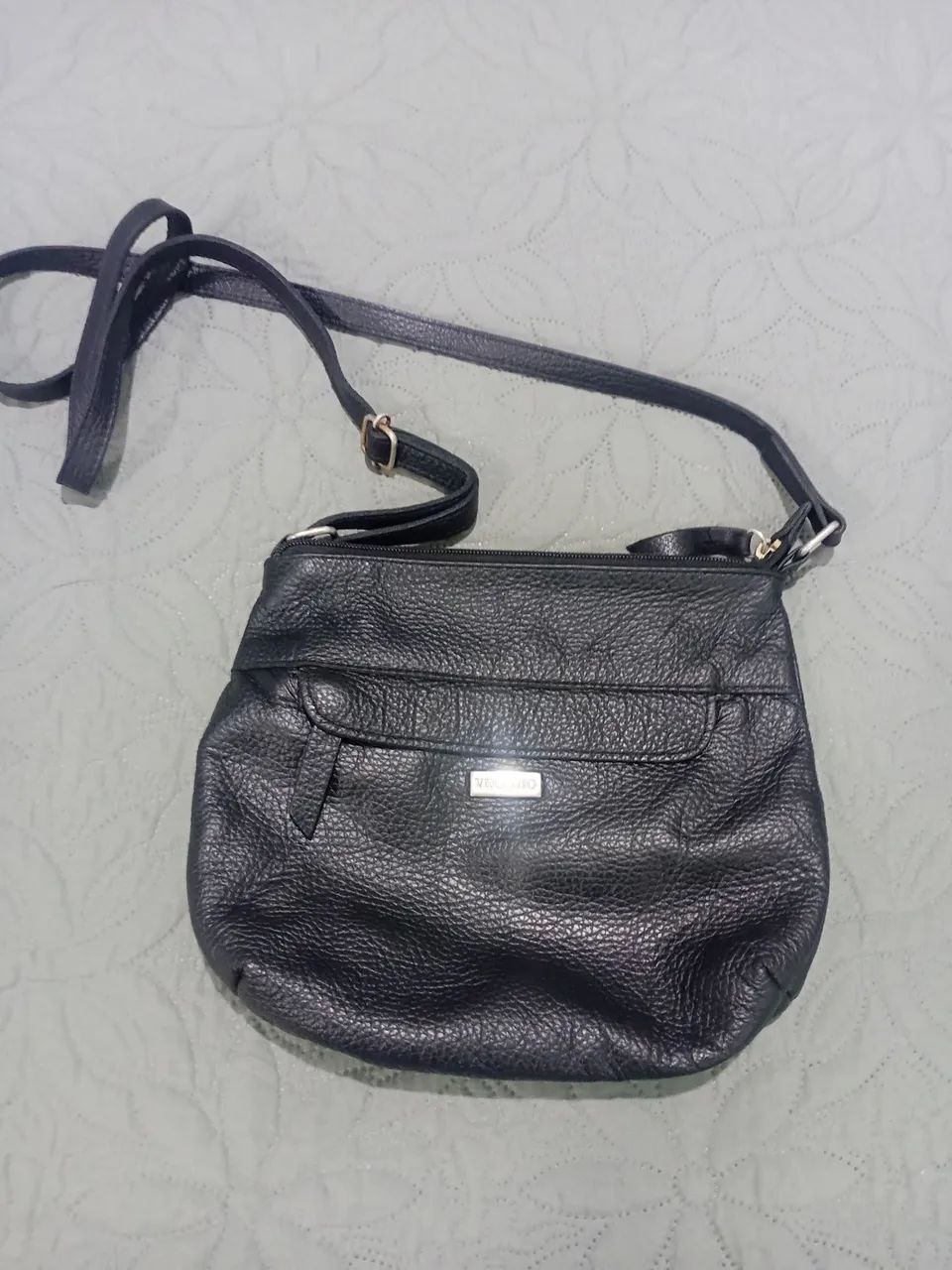 Bolsa transversal couro legítimo