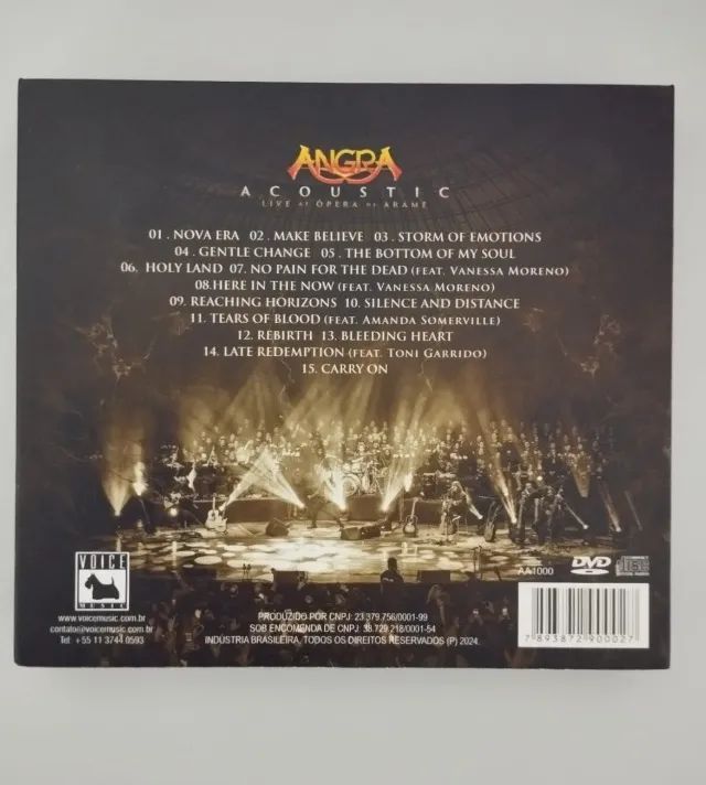 Angra - Álbum Triplo = 2Cd + 1Dvd - Acoustic Live At Opera De