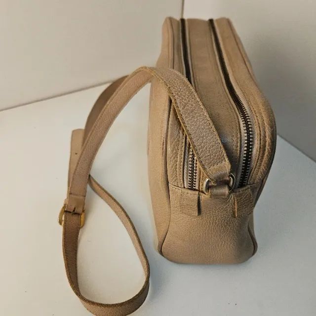 Bolsa Transversal Couro Modelo Retangular Feminina Artesanal - Foto 2