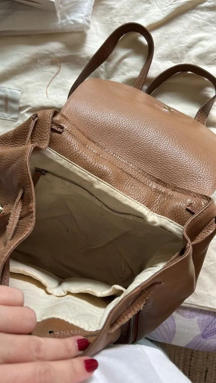 Mochila Mr. Cat em Couro Legítimo - Original - Foto 3