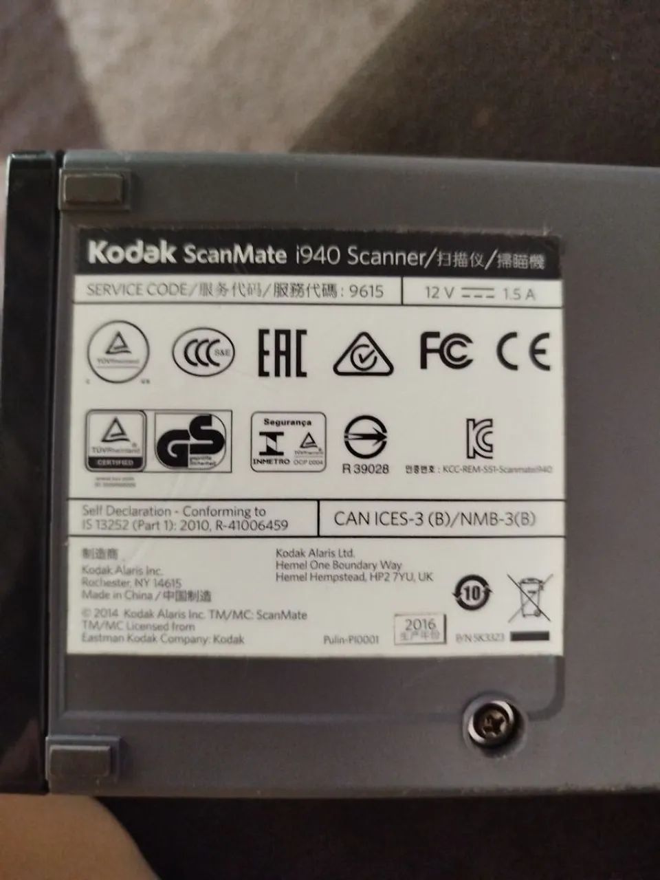 Scanner kodak