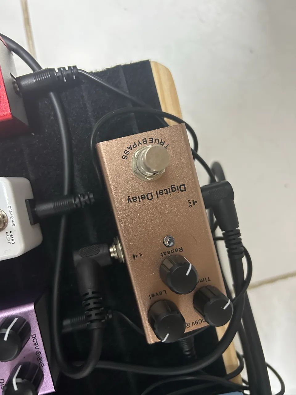 Pedal de guitarra digital delay 