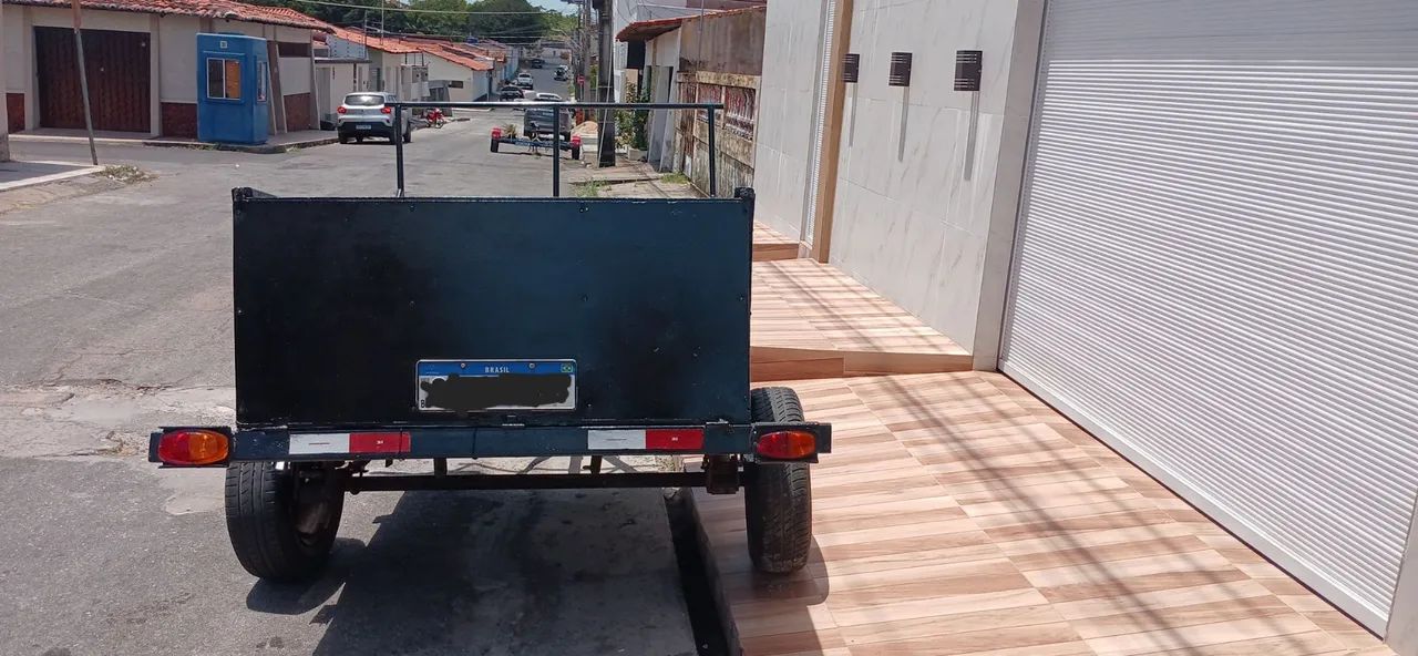 Vendo Carretinha / Reboque com placa Mercosul - Foto 4