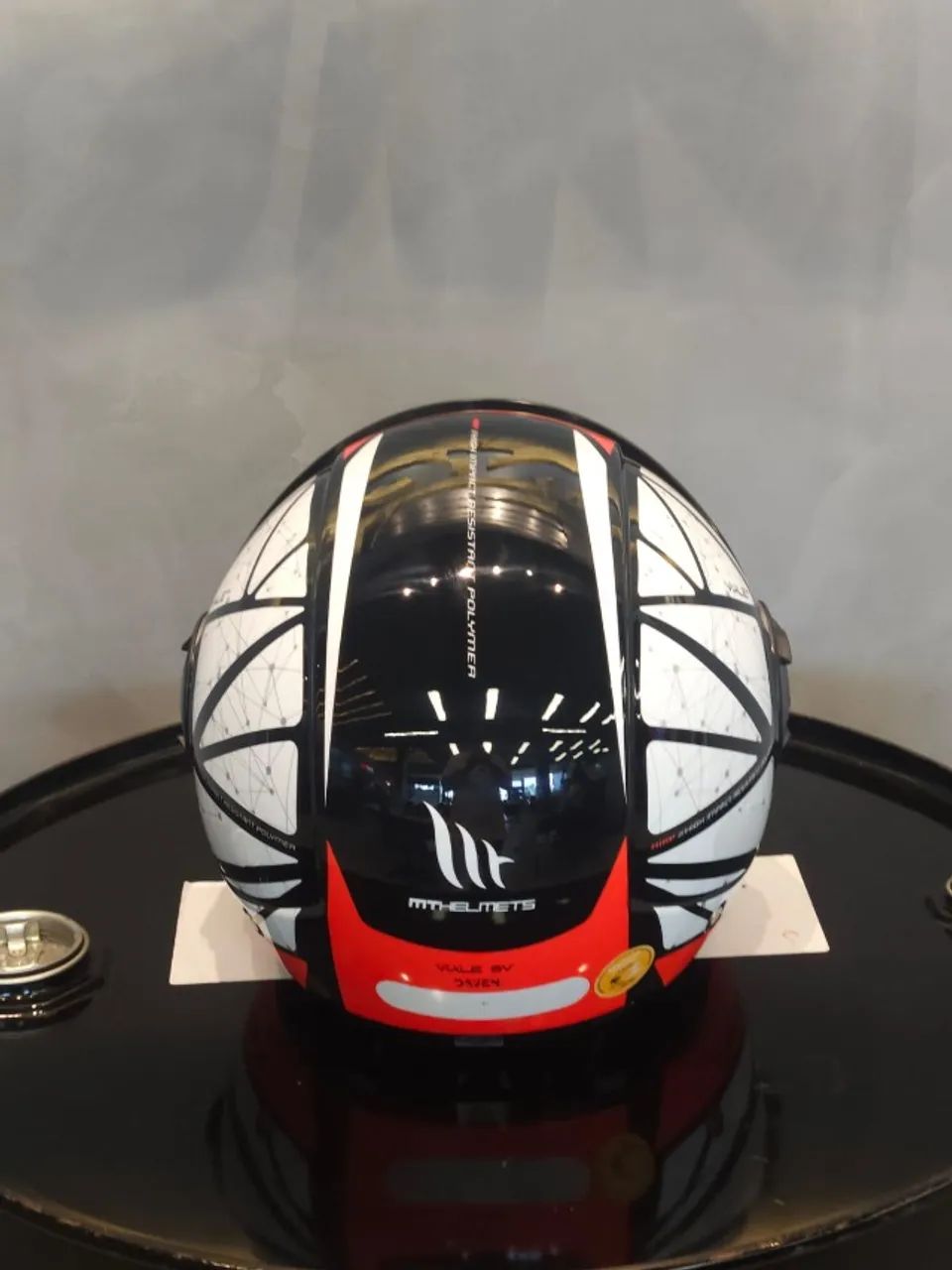 Capacete MT Viale SV Daven A5 - Preto/Vermelho - Acessórios de