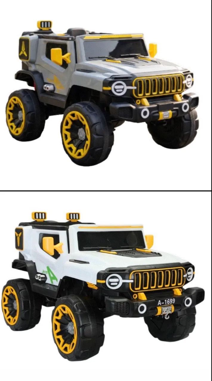 CARRO ELETRICO - OFF ROAD - C/CONT. REM.- BRANCO 1,35X77X82 C - Foto 2