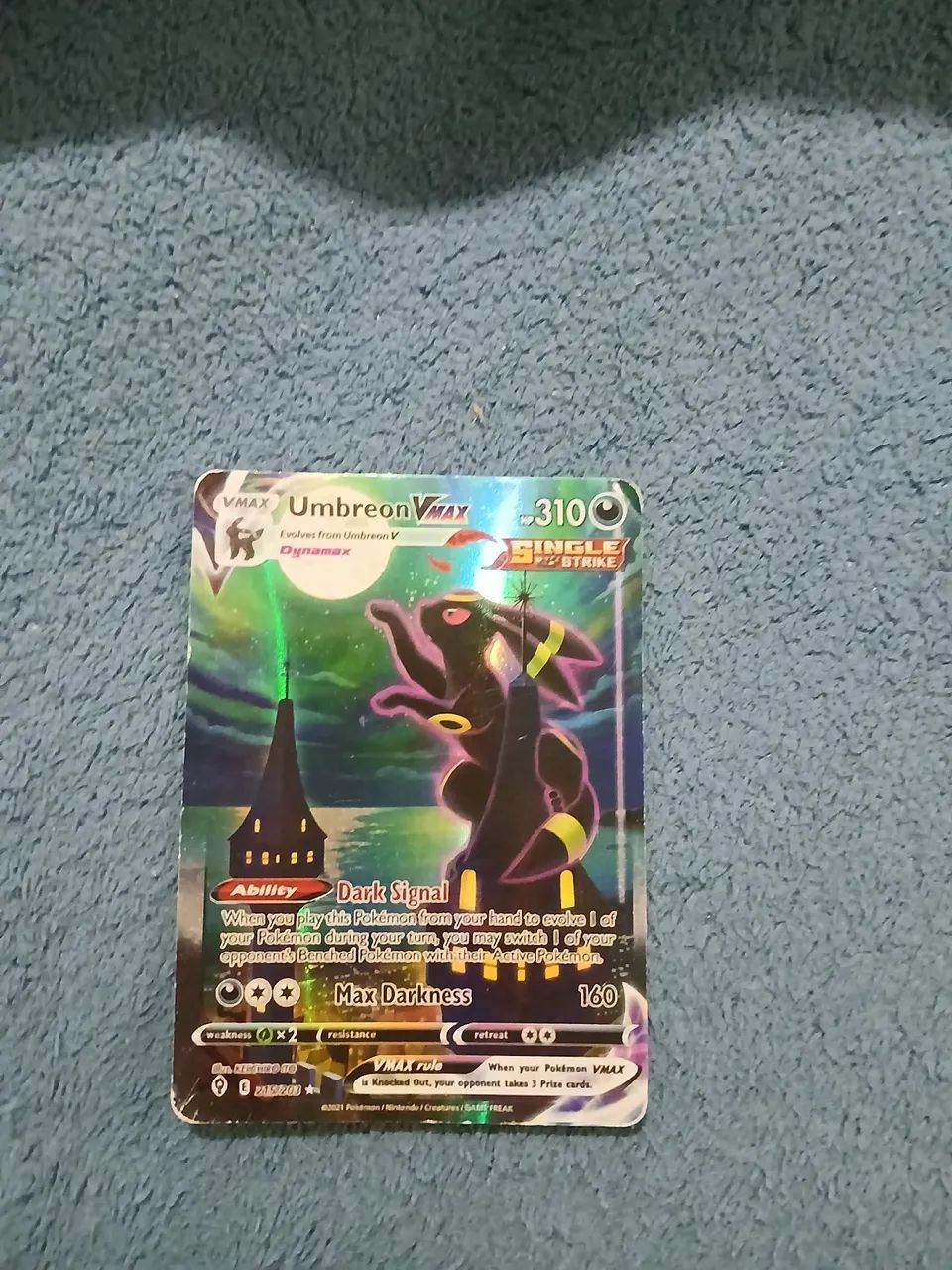 Carta Pokemon UmbreonVmax Single Strike
