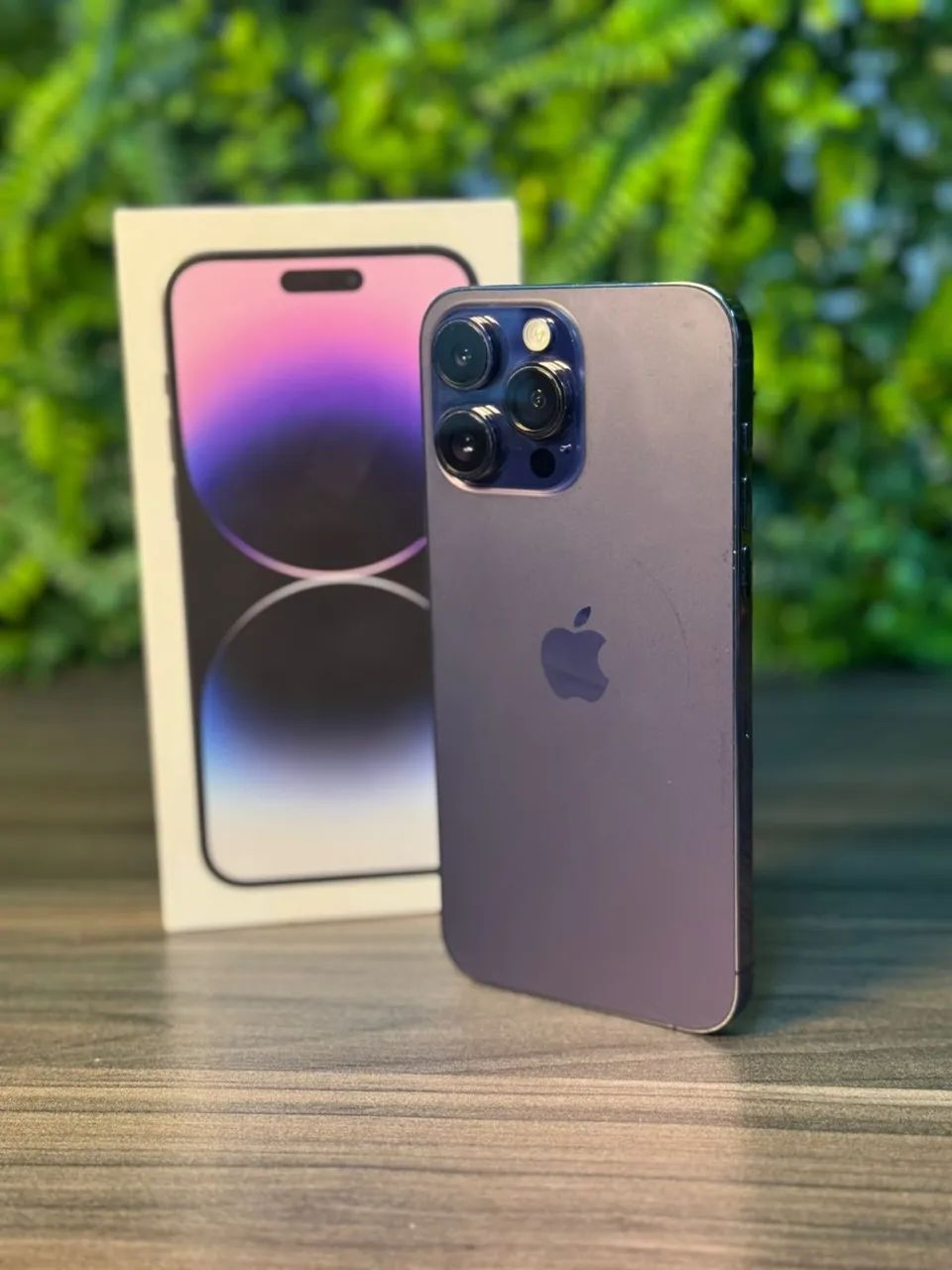 IPHONE 14 PRO MAX 128gb DEEP PURPLE IMPECÁVEL COM CAIXA E GARANTIA  - Foto 5