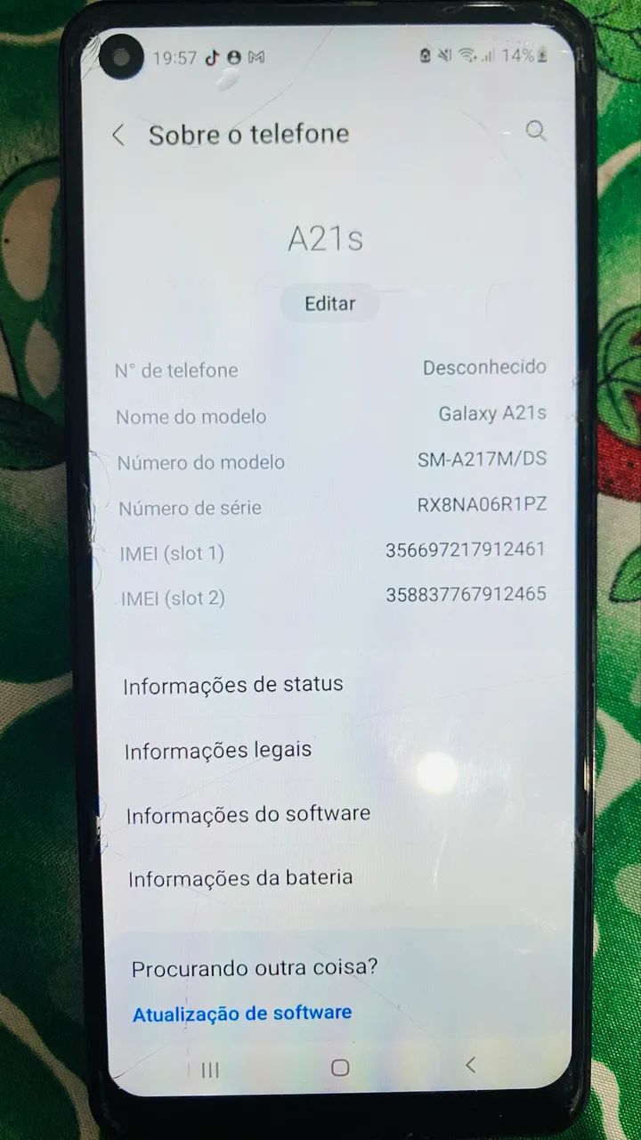 Celular A21s com detalhes de uso - Foto 3