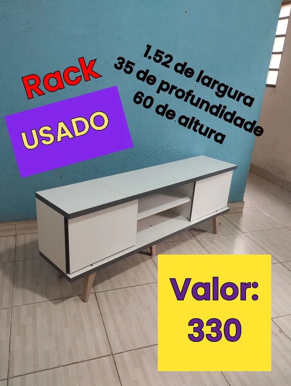 Rack USADO bem conservado - entrego 