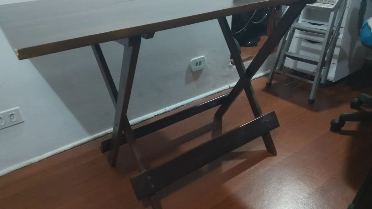 Mesa de jantar madeira dobrável  - Foto 3