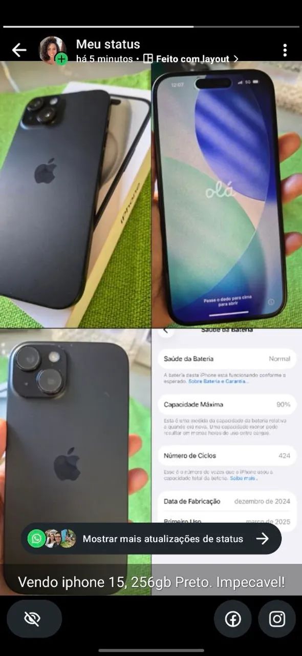 Iphone 15 256gb Preto