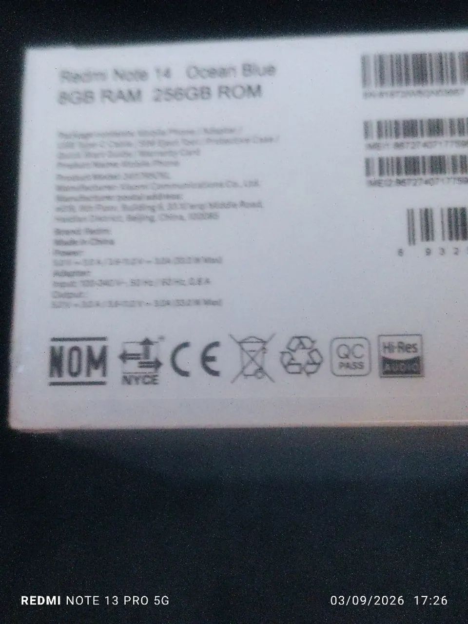 REDMI NOTE 14 OCEAN BLUE - Foto 3