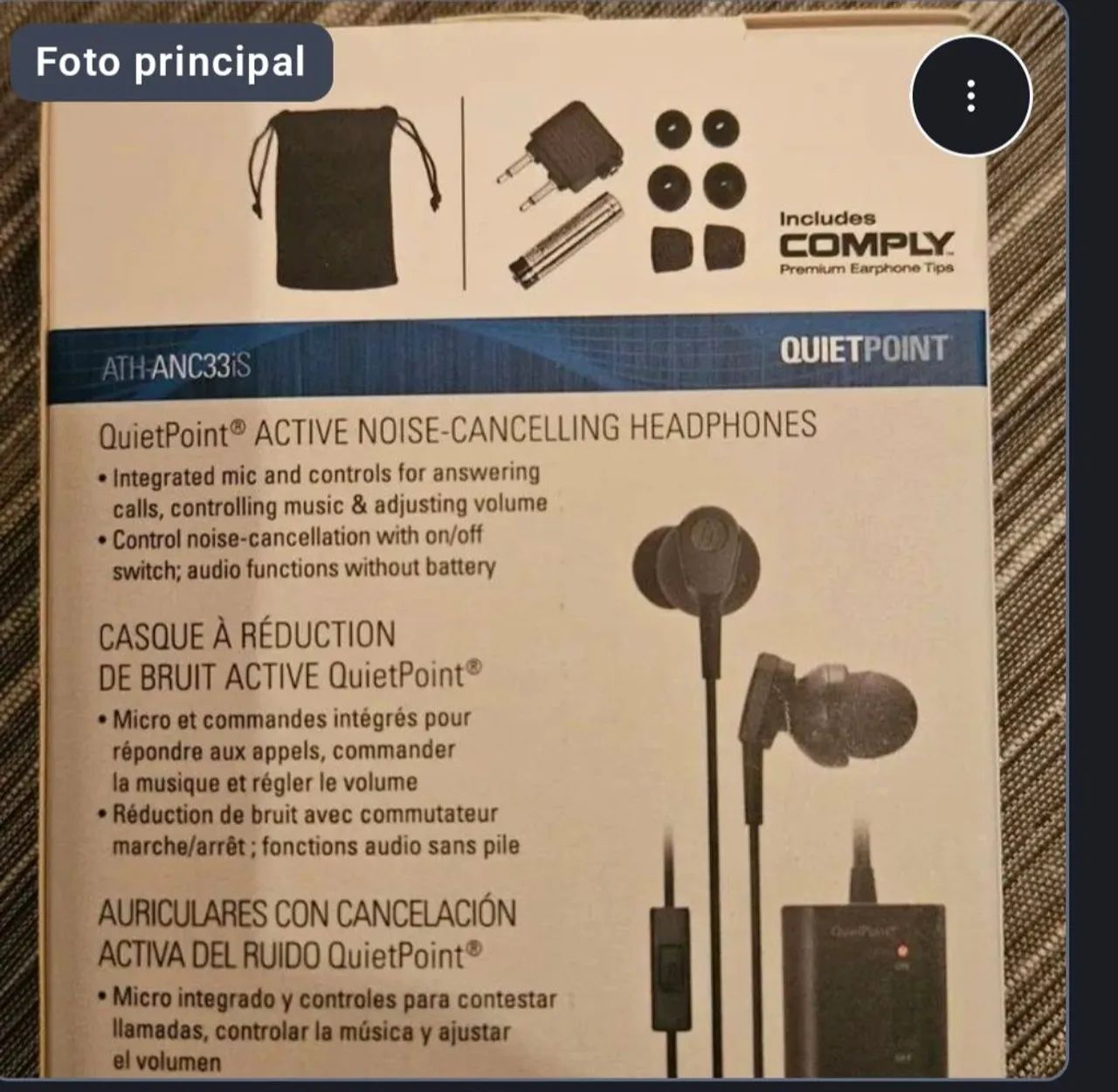 Fone de ouvido Quiet Point33  - Foto 2