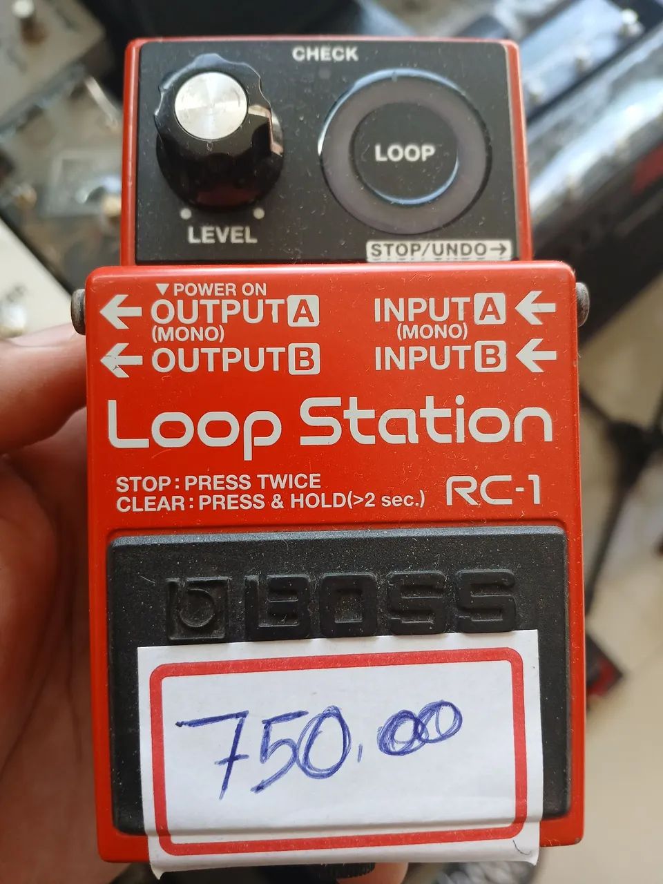 Pedal BOSS loop station RC-1 