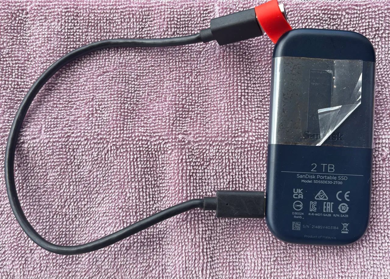 SSD externo Sandisk Extreme, 2TB