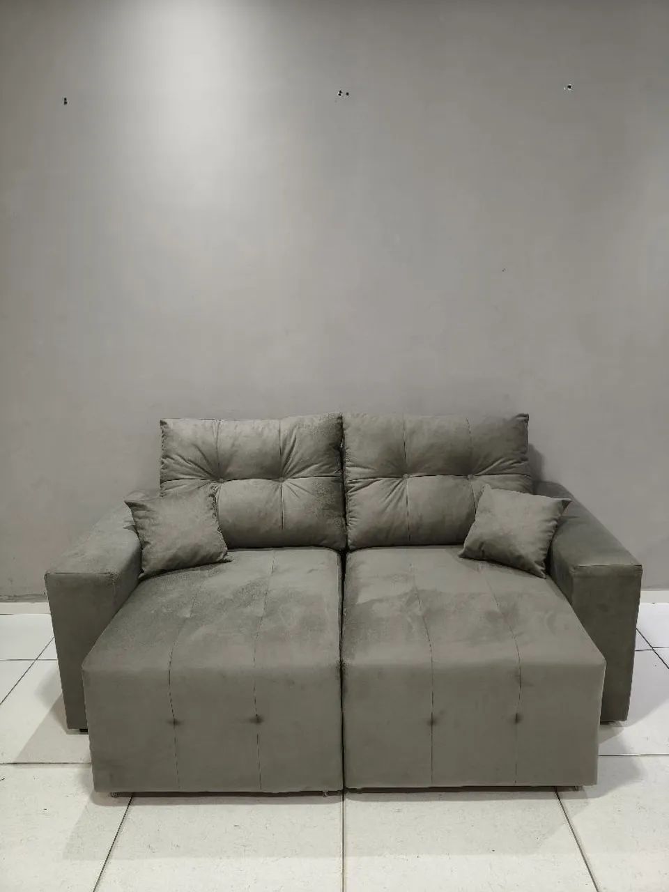 Promoção imperdível de 1800 por 1499 Sofá retrátil novo completo ganha 2 almofadas  - Foto 4