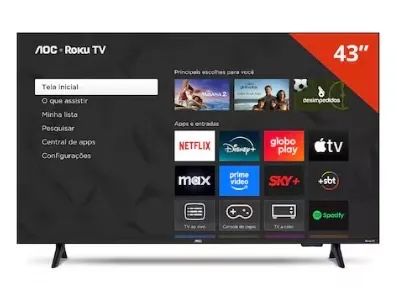 Tv AOC 43 polegadas com defeito no led 