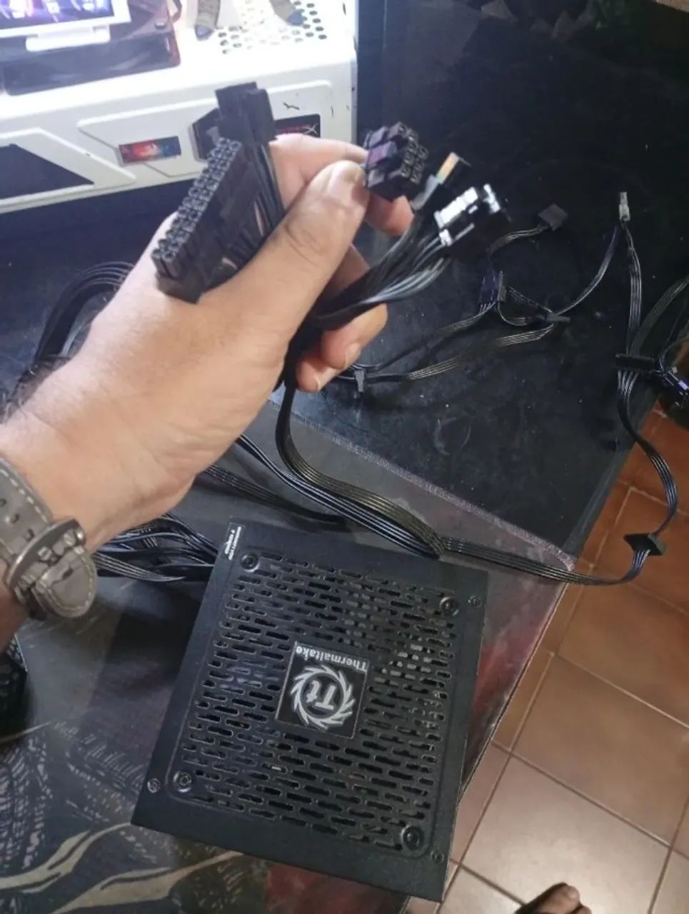 Fonte 650w thermaltake 80plus bronze - Foto 5
