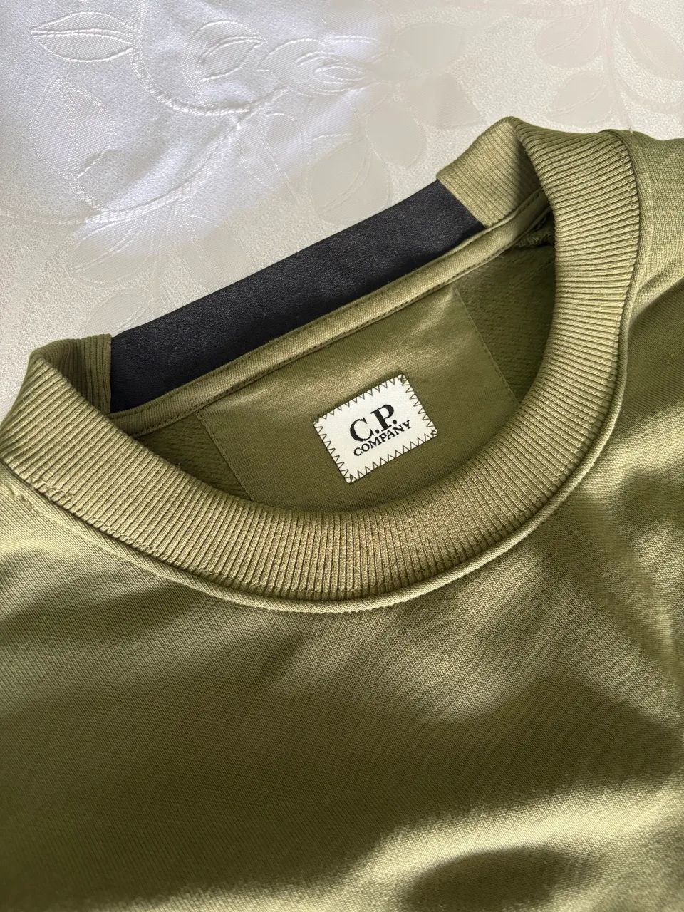 Moletom CP Company Crewneck Sweatshirt Verde - Foto 3