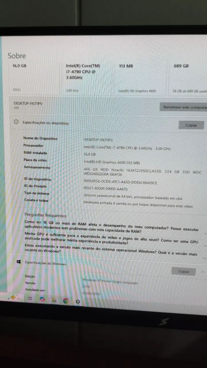 Computador i7 4 ª geração + monitor - Foto 5