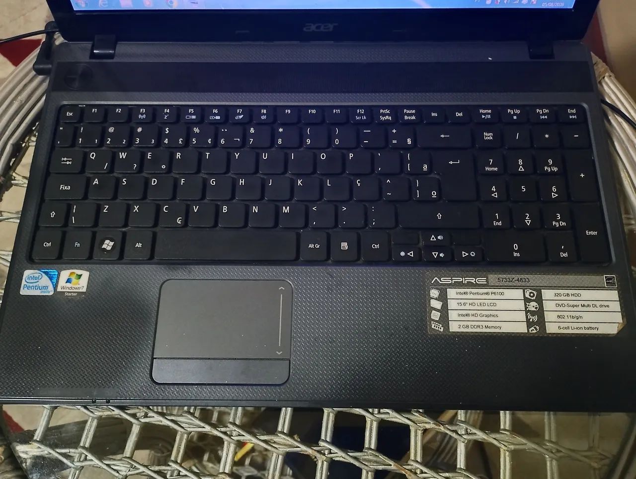 VENDO NOTEBOOK ACER ASPIRE TELA LCD 15,6 COM DEFEITO  - Foto 3
