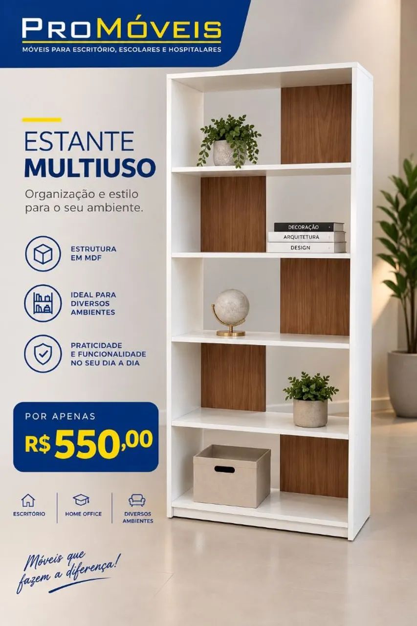 Armário estante 