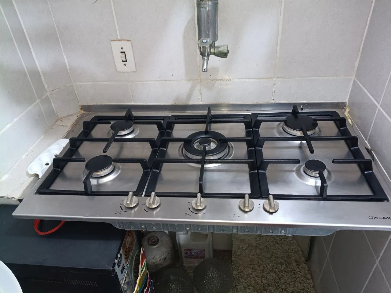 Fogão Cooktop 5 bocas inox 