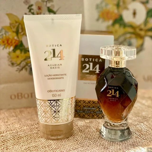 Combo Botica 214 Arabian Oasis Perfume + Hidratante - Foto 3