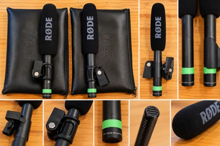 2 Microfones Shotgun Rode NTG2 + Capas e Suportes