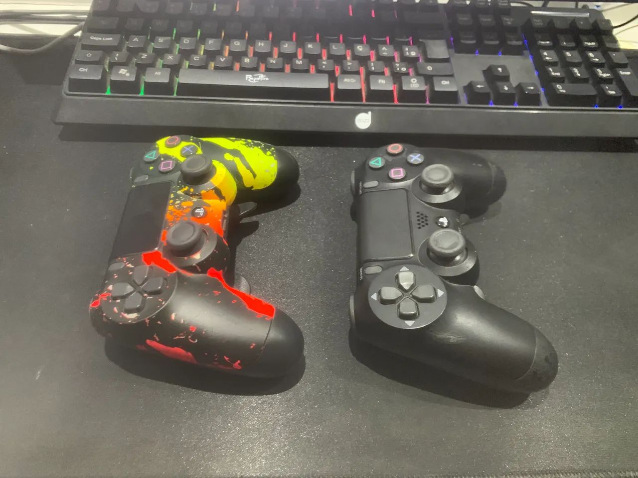 Controles Ps4 Pro (dash) com padles 