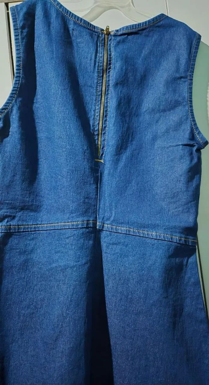 Vestido JEANS  - usado 1X - Foto 5