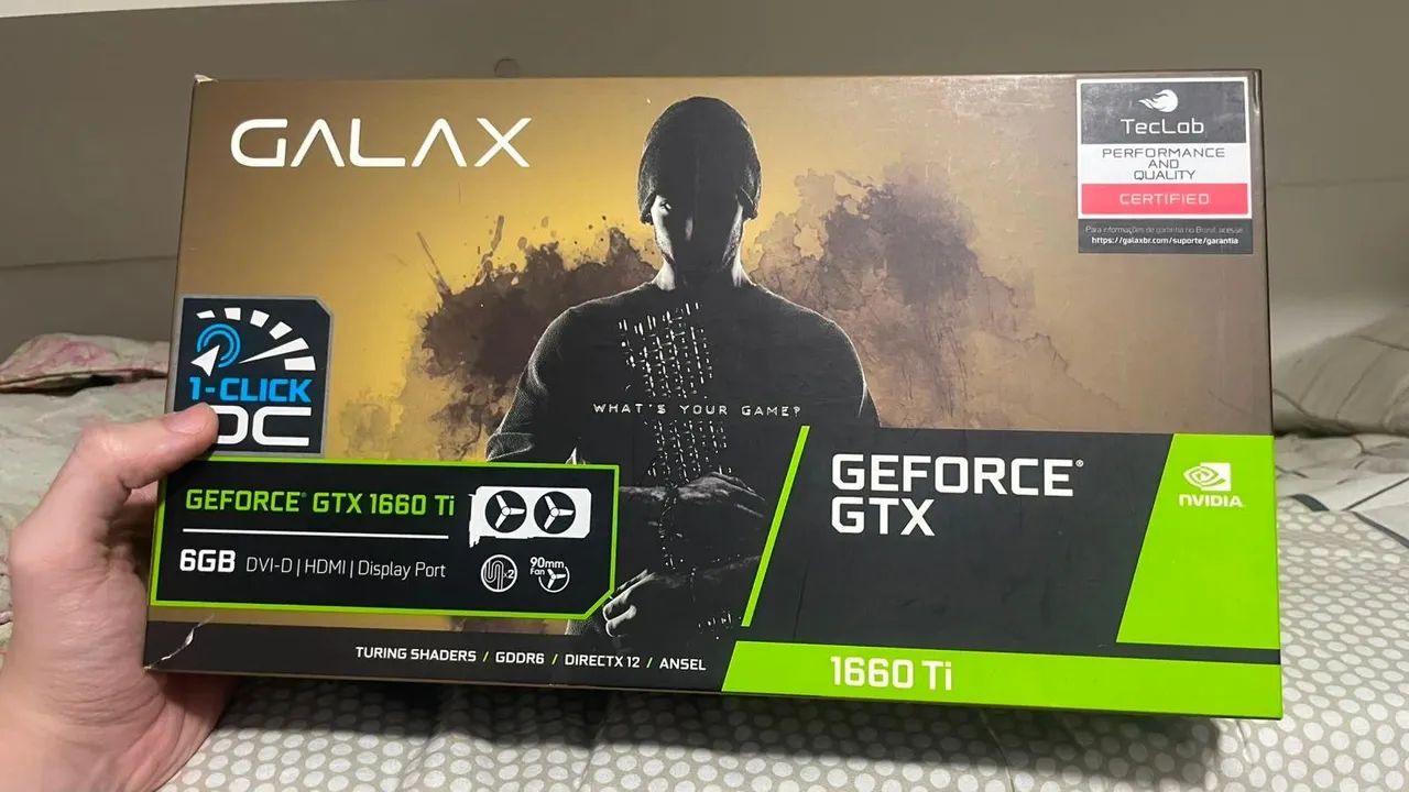 Placa de vídeo gtx 1660 ti nvidia