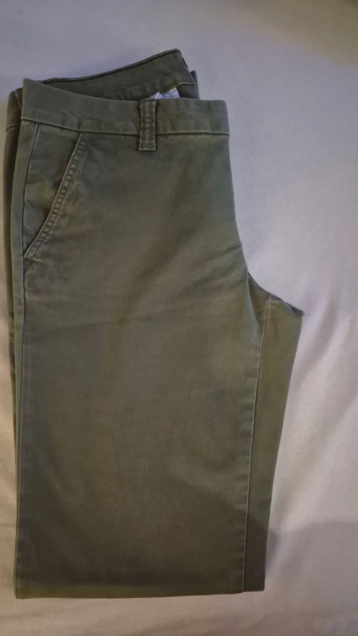 Calça social verde Tommy Hilfiger