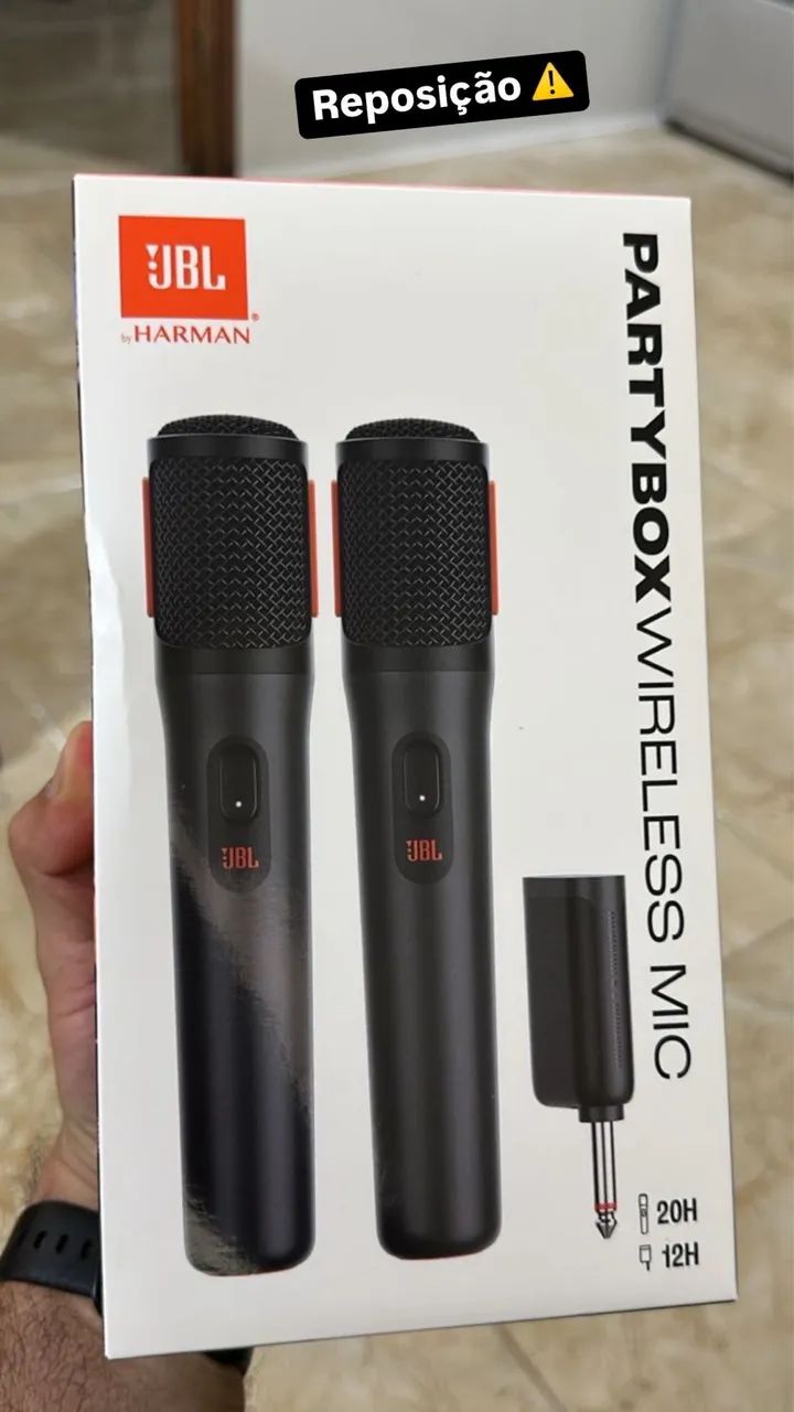 Microfone Wireless JBL Partybox c/ 2 MIC  - Foto 2