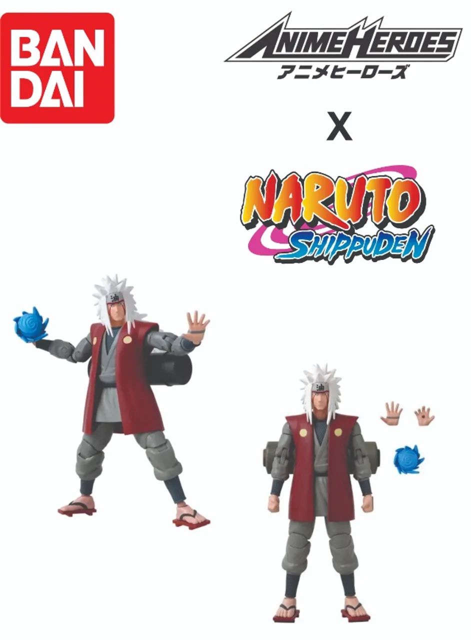 Action Figure Jiraiya - Naruto Shippuden - BANDAI Anime Heroes