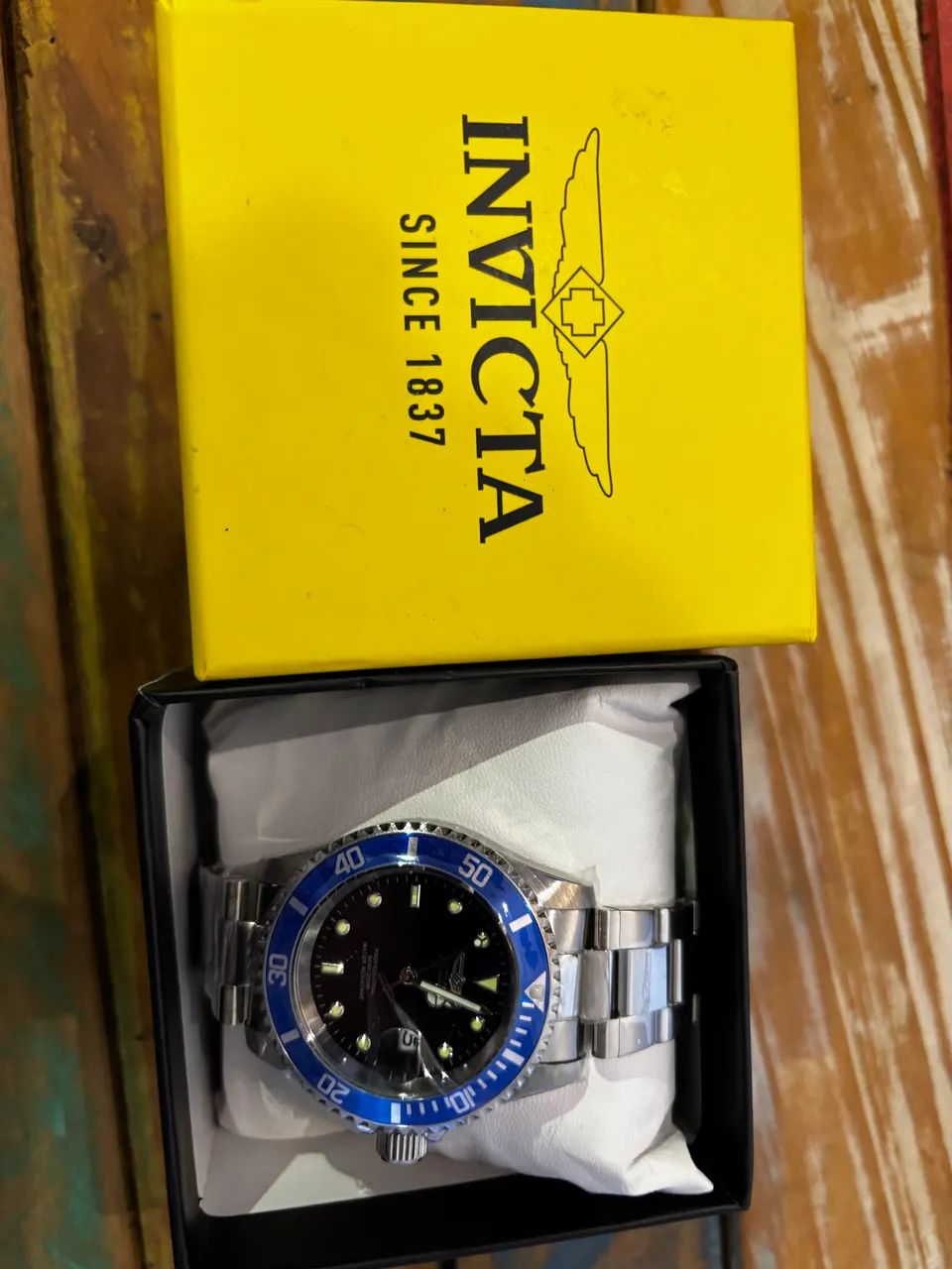 Relógio invicta catraca azul