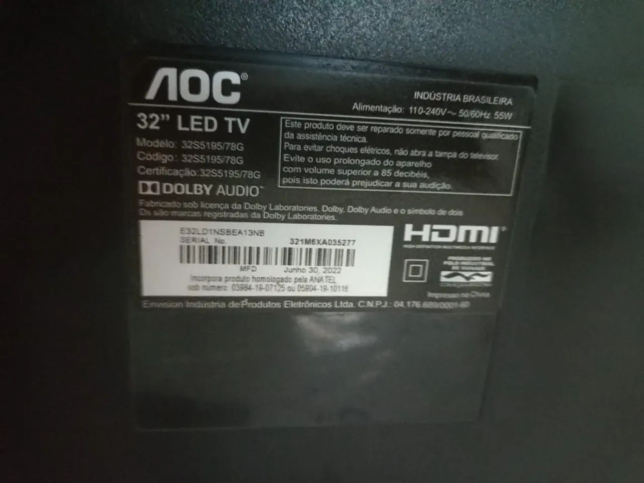 TV AOC LED 32 - Foto 4