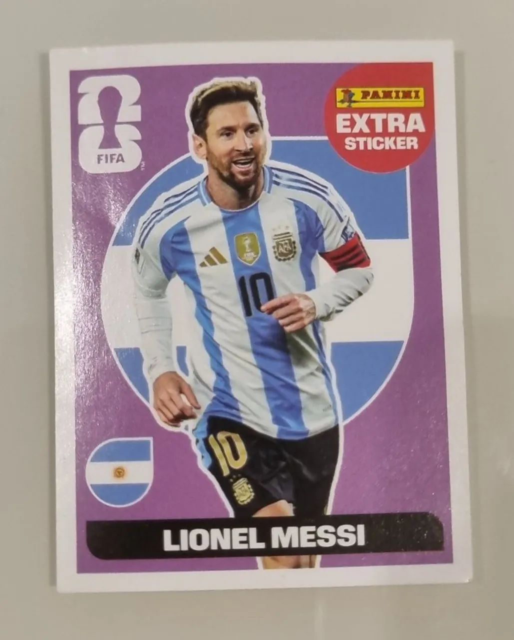 Figurinha Legend Roxa Lionel Messi