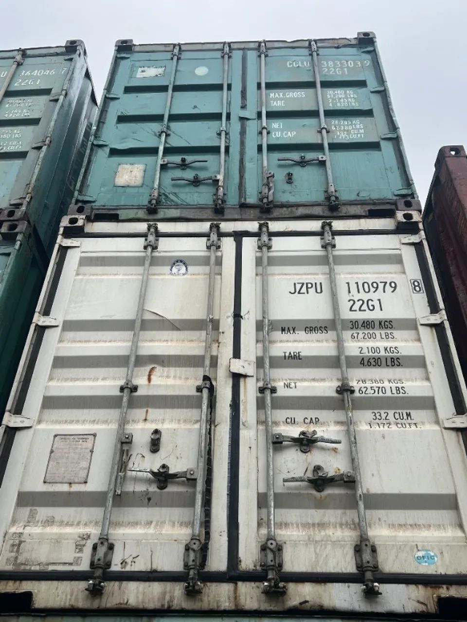 Container para obras, guardar materiais 