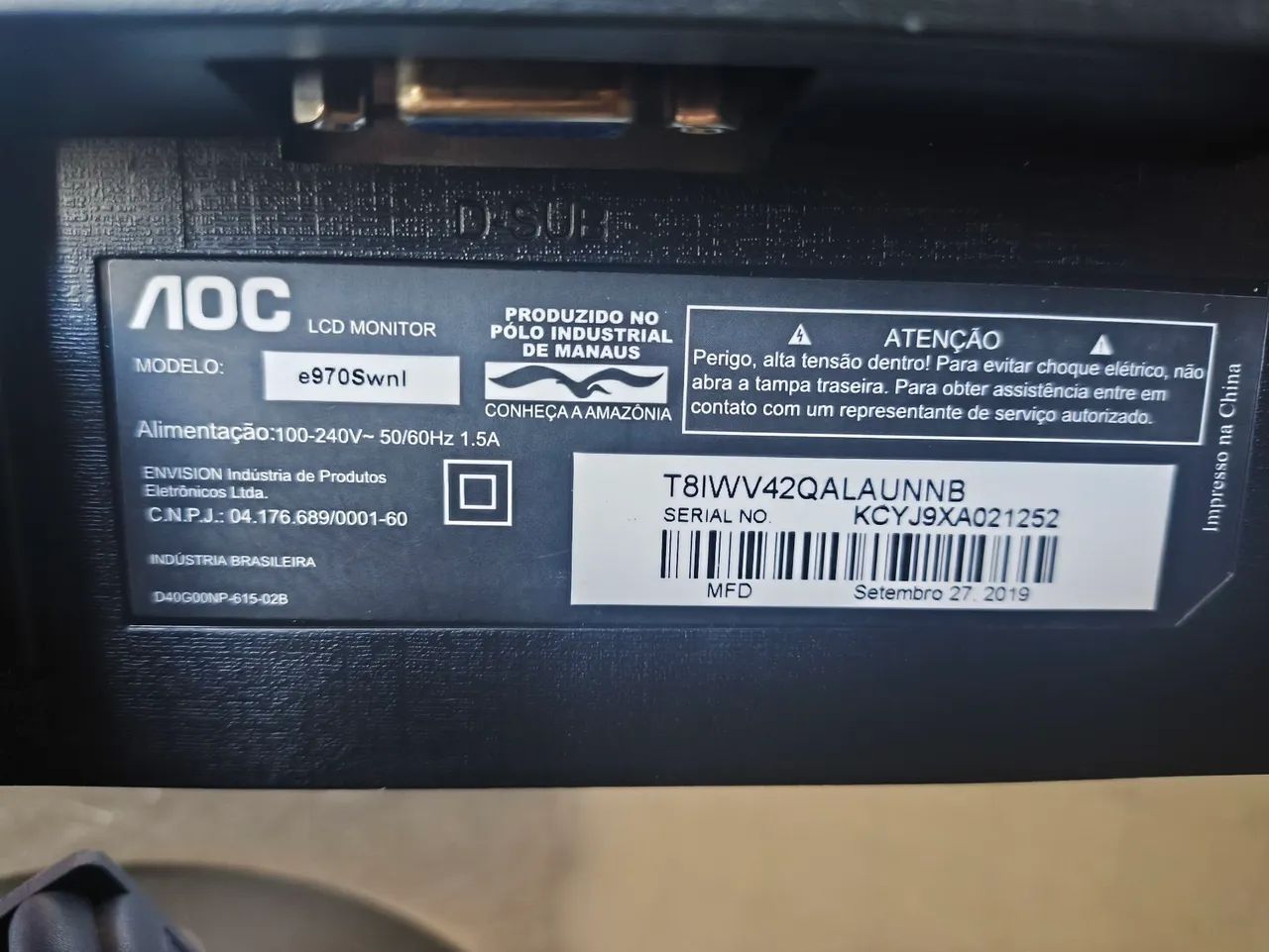 Monitor AOC es70swni  - Foto 3