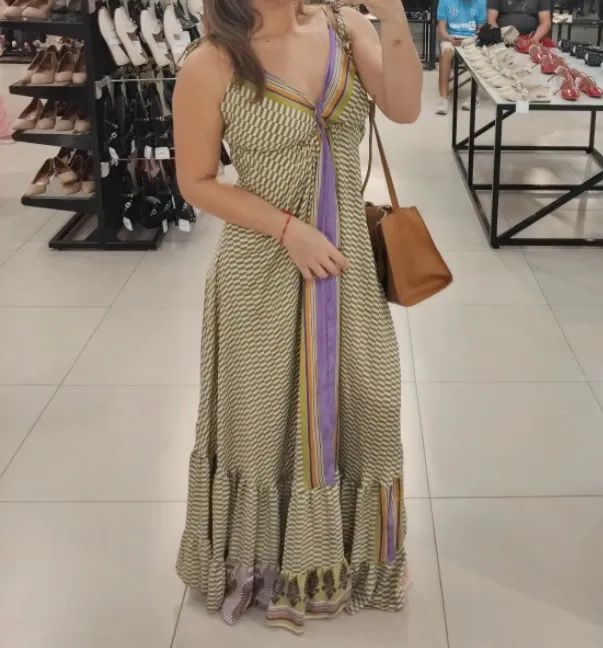 Vestido indiano forrado 