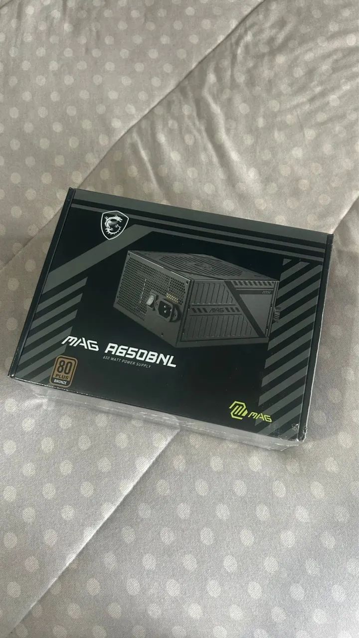Fonte MSI MAG 650w 80 Plus Bronze NOVA (ainda plastificada) - Foto 4